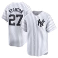 Boles  New York Yankees #27 Giancarlo Stanton White  Home Limited Player Jersey