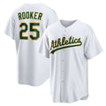 Boles  Oakland Athletics  #25 Brent Rooker White  Home Replica Jersey