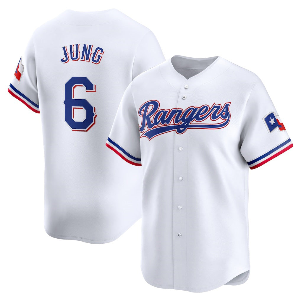Boles Texas Rangers #6 Josh Jung White  Home Limited Player Jersey