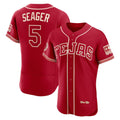 Boles Texas Rangers #5 Corey Seager Red  2026 City Connect Authentic Sponsor Patch Jersey