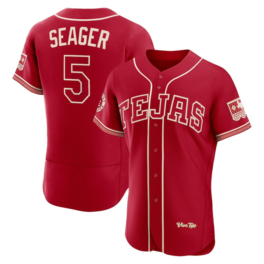 Boles Texas Rangers #5 Corey Seager Red  2026 City Connect Authentic Sponsor Patch Jersey