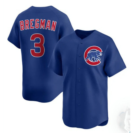 Boles  Chicago Cubs #3 Alex Bregman Royal  Limited Stitched Jersey