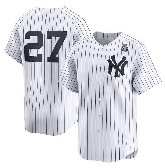 Boles  New York Yankees #27 Giancarlo Stanton White  2024 World Series Home Limited Stitched Jersey