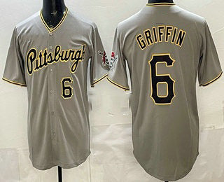 Boles  Pittsburgh Pirates #6 Konnor Griffin Grey  Limited Jersey