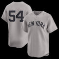 Boles  New York Yankees #54 Max Fried Gray  Road Limited Player Jersey 2