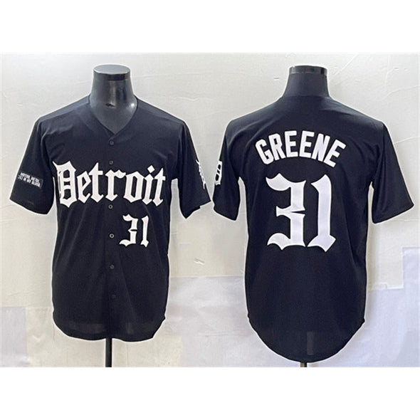 Boles Detroit Tigers #31 Riley Greene Black  'Motor Gothic Edition' Vapor Premier Limited Stitched Jersey