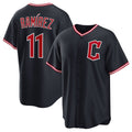 Boles  Cleveland Guardians #11 Jos¨¦ Ram¨ªrez Navy  2025 Alternate Limited Stitched Jersey