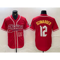 Boles  Philadelphia Phillies #12 Kyle Schwarber Red  2024 City Connect Limited Stitched Jerseys