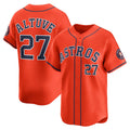 Boles Houston Astros #27 Jose Altuve Orange  Alternate Limited Player Jersey