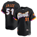 Boles  San Francisco Giants #51 Jung Hoo Lee Black  Anthracite 2025 City Connect Limited Stitched Jersey