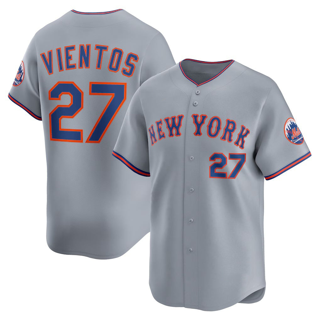 Boles  New York Mets #27 Mark Vientos Gray  All-Star Limited Jersey