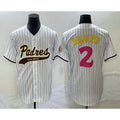 Boles  San Diego Padres #2 Xander Bogaerts White  NEW 2023 City Connect Cool Base Stitched Jersey