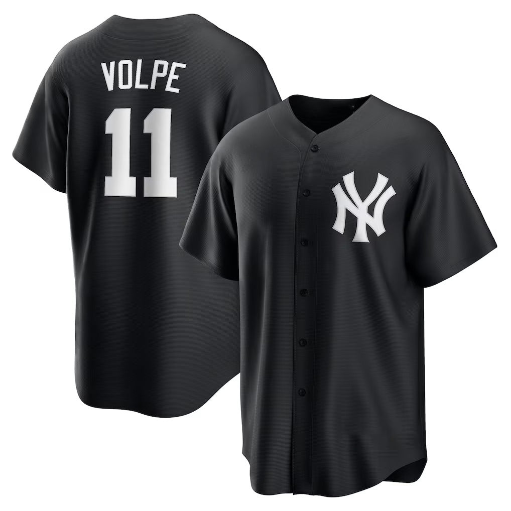 Boles  New York Yankees #11 Anthony Volpe Black  Fashion Replica Player Jersey