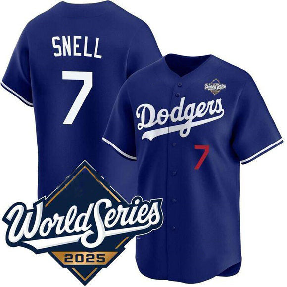 Boles Los Angeles Dodgers #7 Blake Snell Royal  2025 World Series Limited Stitched Jersey