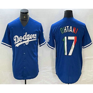 Boles Los Angeles Dodgers #17 Shohei Ohtani Mexico Blue  Cool Base Stitched Jerseys