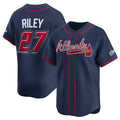 Boles Atlanta Braves #27 Austin Riley Navy  2025 Speedway Classic Alternate Limited Stitched Jersey