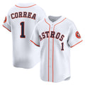 Boles Houston Astros #1 Carlos Correa White  Home Limited Player Jersey