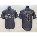 Boles  New York Mets #4 Francisco Alvarez Gray  2024 City Connect Cool Base Stitched Jersey