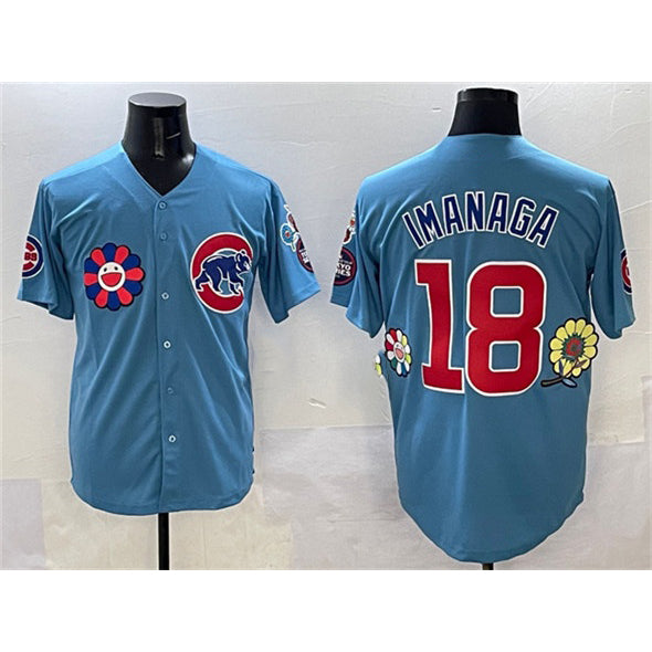Boles  Chicago Cubs #18 Sh¨­ta Imanaga Blue  2025 Tokyo Series 2nd Alternate Limited Stitched Jersey