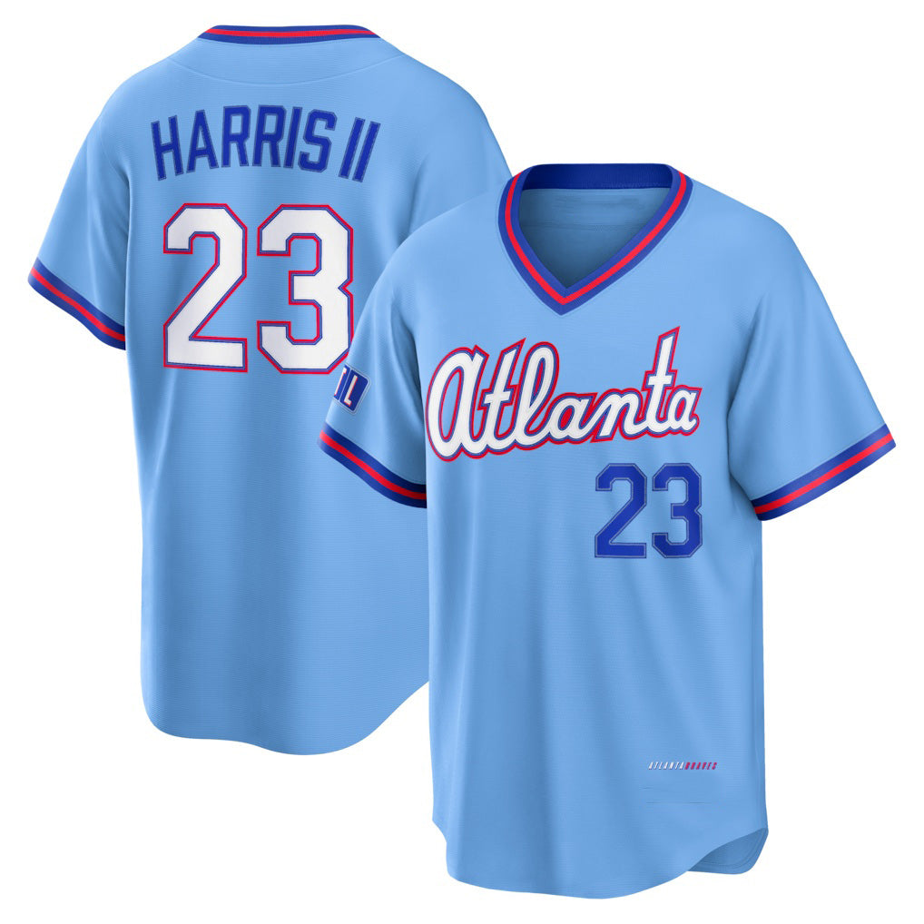 Boles Atlanta Braves #23 Michael Harris II Powder Blue  2026 City Connect Stadium Jersey