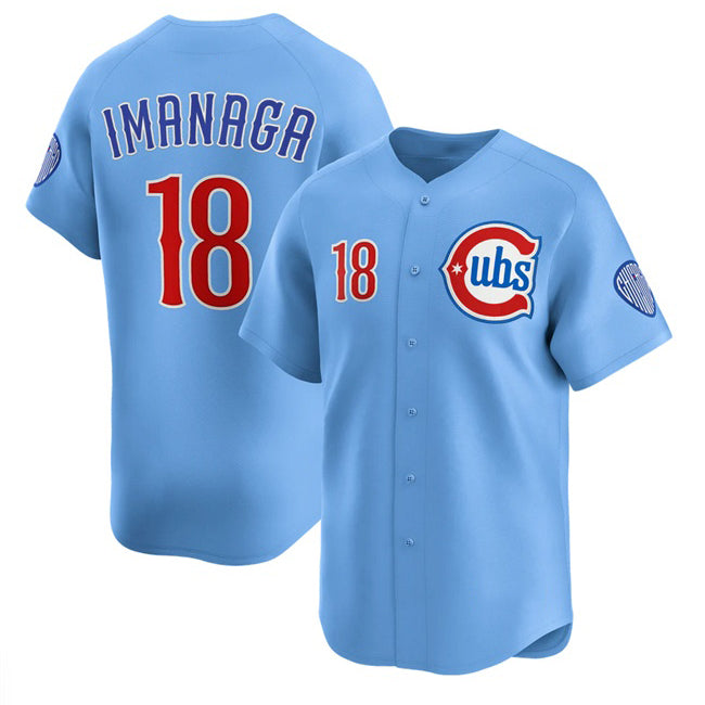 Boles  Chicago Cubs #18 Sh¨­ta Imanaga Blue  2024-25 2nd Alternate Limited Stitched Jersey