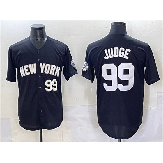 Boles  New York Yankees #99 Aaron Judge Black  Limited Stitched Jersey