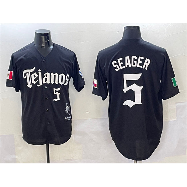 Boles Texas Rangers #5 Corey Seager Black  Mexico 2025 Vapor Premier Limited Stitched Jersey