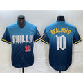 Boles  Philadelphia Phillies #10 JT Realmuto Number Blue  2024 City Connect Limited Stitched Jerseys