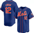 Boles  New York Mets #12 Francisco Lindor Royal  2024 Alternate Limited Stitched Jersey