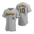 Boles  Pittsburgh Pirates #10 Bryan Reynolds Gray  Road Flex Base Jersey