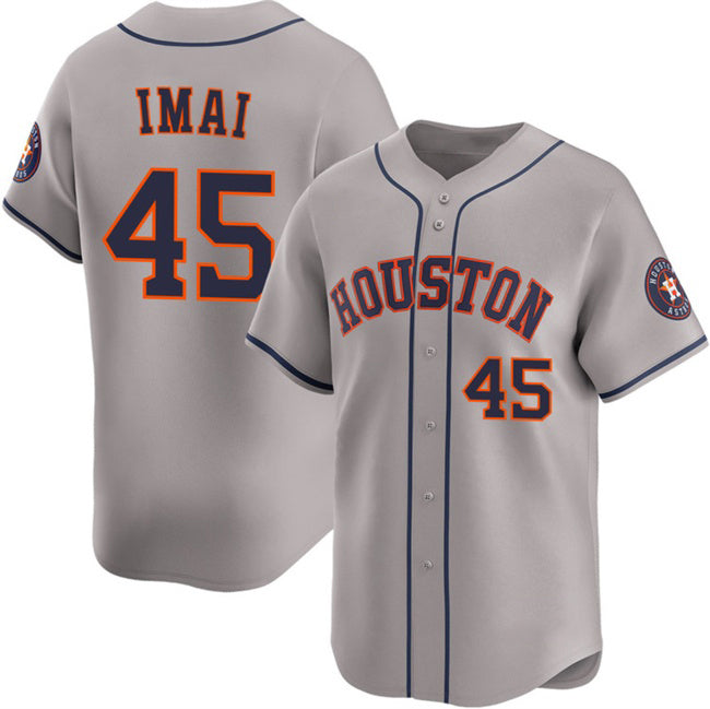 Boles Houston Astros #45 Tatsuya Imai Grey  2026 Limited Stitched Jersey