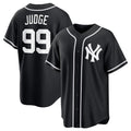 Boles  New York Yankees #99 Aaron Judge Black  Out Stitched Jersey