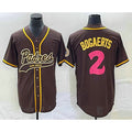 Boles  San Diego Padres #2 Xander Bogaerts Brown  NEW 2023 City Connect Cool Base Stitched Jersey