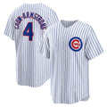 Boles  Chicago Cubs #4 Pete Crow-Armstrong White  Home Replica Jersey