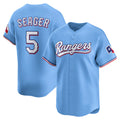 Boles Texas Rangers #5 Corey Seager Light Blue  Alternate Limited Player Jersey