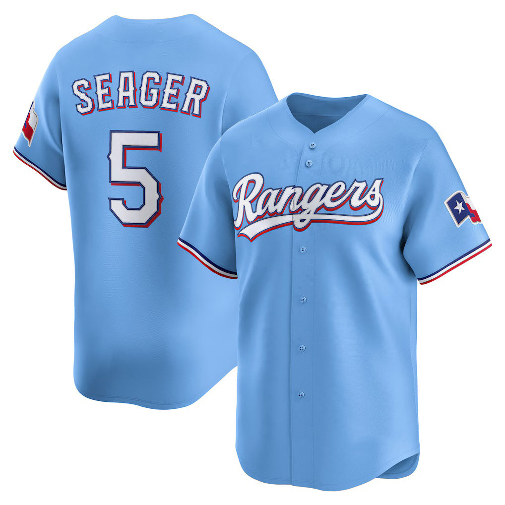 Boles Texas Rangers #5 Corey Seager Light Blue  Alternate Limited Player Jersey