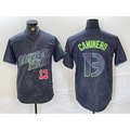 Boles Tampa Bay Rays #13 Junior Caminero Number Charcoal  2024 City Connect Limited Stitched Jersey 2