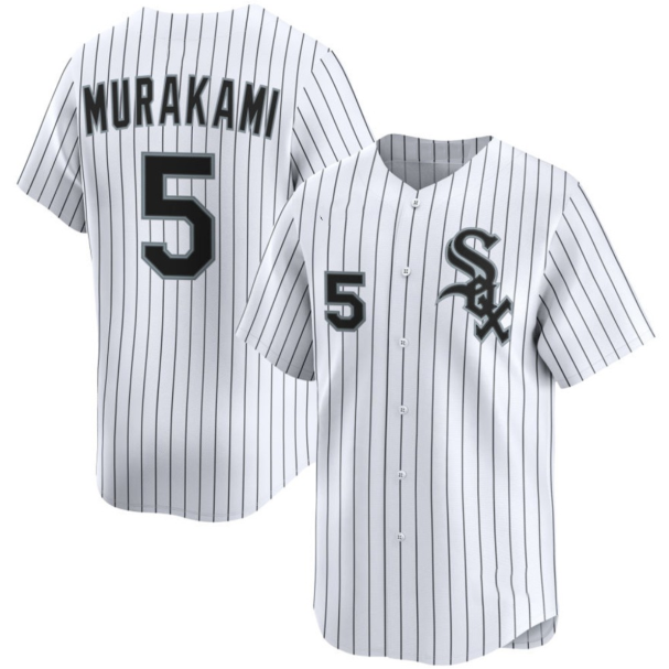 Boles  Chicago White Sox #5 Munetaka Murakami White  2025 Home Limited Stitched Jersey
