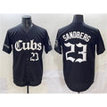 Boles  Chicago Cubs #23 Ryne Sandberg Black  'Gothic North Side Edition' Vapor Premier Limited Stitched Jersey