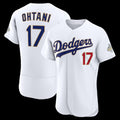 Boles Los Angeles Dodgers #17 Shohei Ohtani White  2026 Gold Collection Authentic Jersey