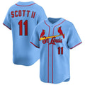 Boles St. Louis Cardinals #11 Victor Scott II Light Blue  Alternate Limited Stitched Jersey