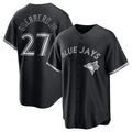 Boles  Toronto Blue Jays #27 Vladimir Guerrero Jr. Black  Lights Out Limited Stitched Jersey