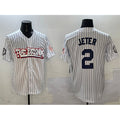 Boles  New York Yankees #2 Derek Jeter White  Bronx Graffiti Vapor Limited Stitched Jersey
