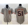 Boles  San Francisco Giants #51 Jung Hoo Lee Gray  Cool Base Stitched Jersey