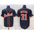 Boles Detroit Tigers #31 Riley Greene Black  With Patch Cool Base Stitched Jersey