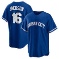 Boles  Kansas City Royals #16 Bo Jackson Rush Blue  Alternate 2 Replica Jersey