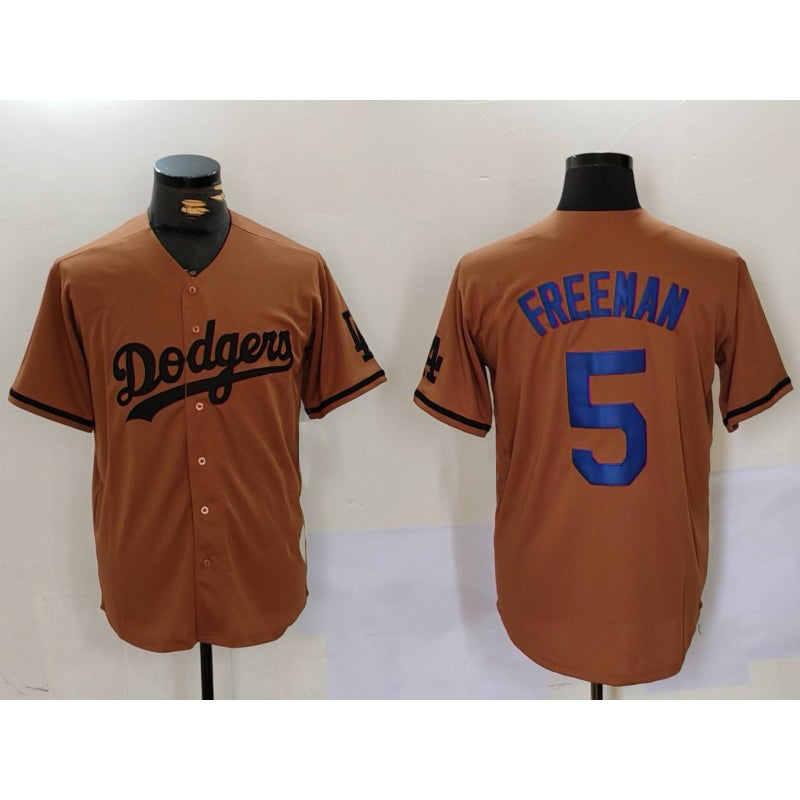 Boles Los Angeles Dodgers #5 Freddie Freeman Olive  Cool Base Limited Stitched Jersey