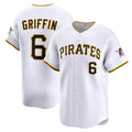 Boles  Pittsburgh Pirates #6 Konnor Griffin White  Home Limited Jersey