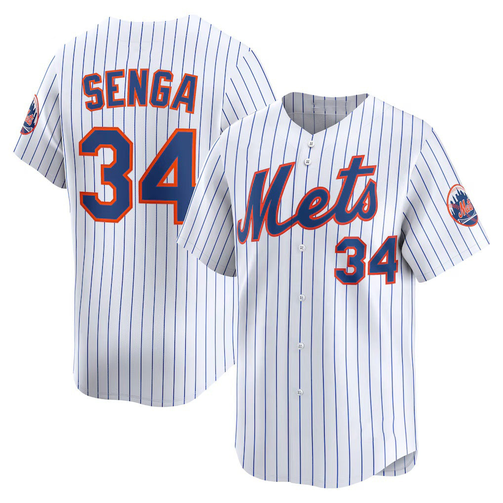 Boles  New York Mets #34 Kodai Senga White  Home Limited Player Jersey