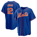 Boles  New York Mets #12 Francisco Lindor Royal  Big & Tall Alternate Replica Player Jersey